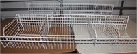 Lot of Two Ventilated Wire Store Display Baskets