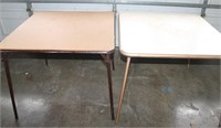 Two Folding Card Tables