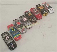 8 NASCAR collectible die cast cars