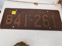 1927 PA License Plate