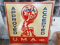 U.M.A. Fiberglass Double Sided Sign