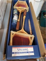 Vintage Spalding No. 173 Badminton Set