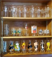 3 shelves of character and other collectible