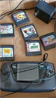 Sega game gear with games