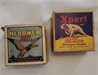 Box of 12 gauge shells - Hi-powder is an empty