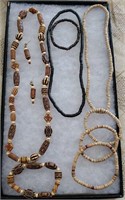 Group of necklaces and bracelets