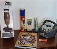Box - intex pump, sm radio, book, etc