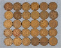 Group of 60 Indian Head Cents/ Pennies