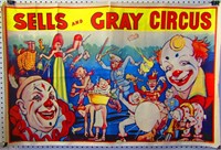 Sells and Gray Circus Multiple Clowns