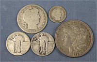(5) US Silver Coins, See Description