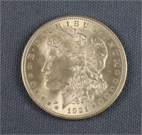 1921 Morgan Silver Dollar, XF/ AU Condition