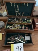 Misc. jewelry and box