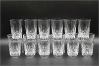 12 Waterford "Lismore" Flat Tumblers