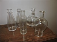 Vintage Collection of  Decorative Glass Bottles