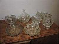 Vintage Assorted Cut Glass Nut/Candy Dishes