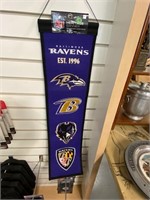 BALTIMORE RAVENS BANNER - NEW WITH TAGS; NOS