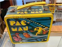 VINTAGE PAC MAN LUNCH BOX COMPLETE W/THERMOS **EB*