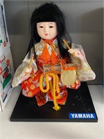 YAMAHA JAPANESE DOLL WITH STAND - LIKE NEW