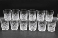 12 Waterford "Lismore" Double Old Fashion Tumblers