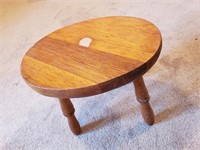 Small wooden footstool.