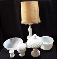 Vintage Milk Glass Items