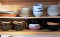 Contents of Shelves - Dishes