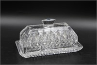Waterford "Lismore" Covered Butter Dish