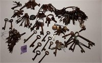 Large Lot of Skeleton & Antique Keys