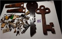 Vintage Keys & Wood Key Holders