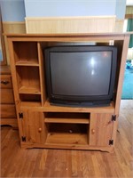 Entertainment stand with TV.