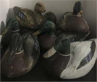 ASSORTED LOT OF 7 DUCK DECOYS