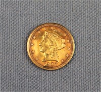 1907 $2.50 Liberty Quarter Eagle Gold Coin