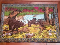 Large wall tapestry.