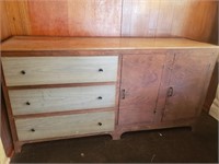 Large wooden cabinet.
