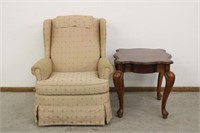 Barcalounger recliner &  side table