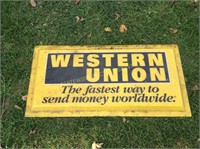 Western Union Advertisement sign