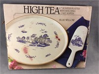 High Tea porcelain plater and server