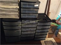 Black Plastic Storage drawers