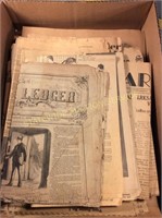 Newspapers from the late 1800's & 1900's