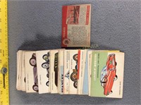 Vintage Automotive trading cards