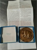 California official bicentennial medal in box