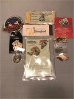 Disney pins and tickets