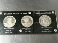 Set Spanish American War commemorative coins
