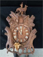 Cuckoo clock as is with deer on top