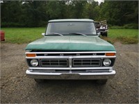 1977 Ford F100 2WD 6cyl 3 spd, title, no key as is