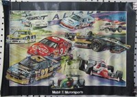 Vintage Mobil 1 Motorsports Racing Poster