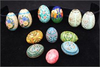 11 + 1  hand Painted Russian Wooden Eggs