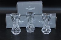 3 Waterford Crystal Petite Vases