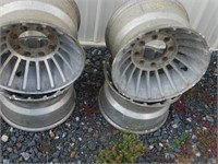4 aluminum wheels