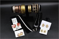 Brass Copper Metal Bracelets & Costume Earrings